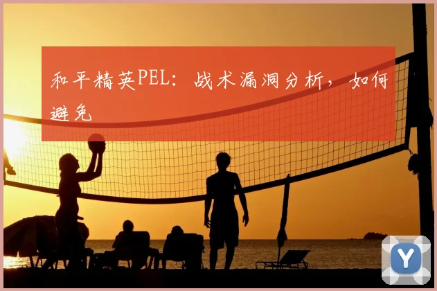 和平精英PEL：战术漏洞分析，如何避免